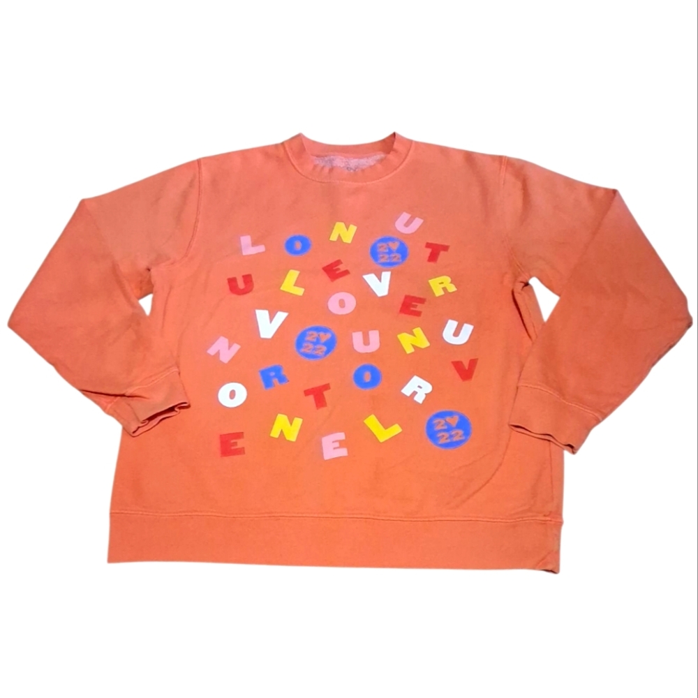 Official Harry Styles Love On Tour Orange Crewneck Sweater Sweatshirt  Concert M